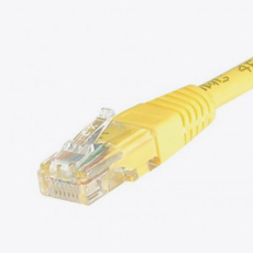 Cordon patch U/UTP CAT 6 Jaune - 3.00m