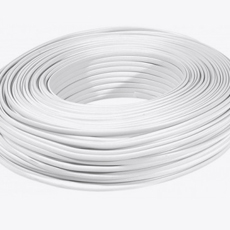 Cable méplat RJ Blanc 8C - rouleau de 100.00m