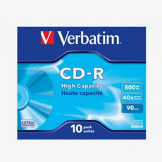 VERBATIM Pack de 10 CD-R 800Mb