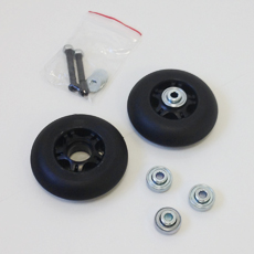 Kit de 2 roues + axes et rondelles pour valise trolley